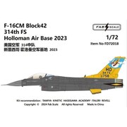 FABD72018 1/72 デカール 米空軍 F-16CM ブロック42 第314戦闘飛行隊 ホロマン空軍基地 2023年 [プラモデル用品]