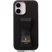 LBBLKSRIP2461 [iPhone 16用 Slim Wrap Case Stand ＆ Ring Ribbon Black]