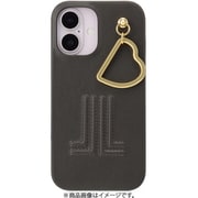 LBGRYWPHCIP2461 [iPhone 16用 Slim Wrap Case with Heart Charm Gray]