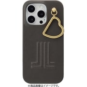 LBGRYWPHCIP2463P [iPhone 16 Pro用 Slim Wrap Case with Heart Charm Gray]