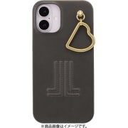 LBGRYWPHCIP2467 [iPhone 16 Plus用 Slim Wrap Case with Heart Charm Gray]
