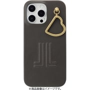 LBGRYWPHCIP2469 [iPhone 16 Pro Max用 Slim Wrap Case with Heart Charm Gray]