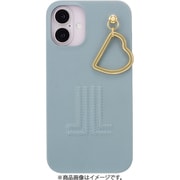 LBLBEWPHCIP2467 [iPhone 16 Plus用 Slim Wrap Case with Heart Charm Light Blue]