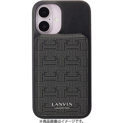 LCBLKWPCWIP2461 [iPhone 16用 Wrap Case with MagSafe Card Wallet Black]