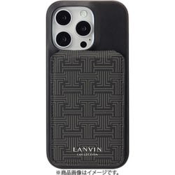 LCBLKWPCWIP2463P [iPhone 16 Pro用 Wrap Case with MagSafe Card Wallet Black]