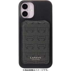 LCBLKWPCWIP2467 [iPhone 16 Plus用 Wrap Case with MagSafe Card Wallet Black]