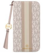 MKSTTCVNLFLIP2461 [iPhone 16用 Folio Case Stripe with Tassel Charm for Magsafe Vanilla]