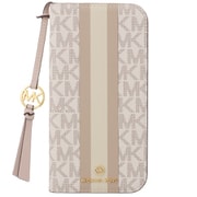 MKSTTCVNLFLIP2463P [iPhone 16 Pro用 Folio Case Stripe with Tassel Charm for Magsafe Vanilla]