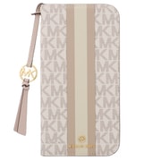 MKSTTCVNLFLIP2469 [iPhone 16 Pro Max用 Folio Case Stripe with Tassel Charm for Magsafe Vanilla]