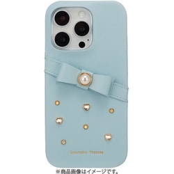 STLBEWPWBIP24P [iPhone 16 Pro用 Wrap Case with Bijou Light Blue]