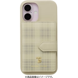 STBIGWPCWIP2461 [iPhone 16用 Wrap Case with Plaid Magsafe Card Wallet Beige]