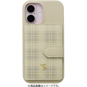 STBIGWPCWIP2461 [iPhone 16用 Wrap Case with Plaid Magsafe Card Wallet Beige]