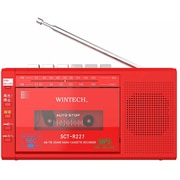 MicroSD/USB録音対応 モノラルラジカセ SCT-R227RZ