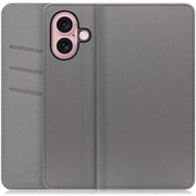 WORK13IP-NEWGY-IP16 [iPhone 16 用 PUレザースマホケース/スタンド機能＆カードポケット付き グレー]
