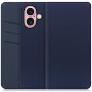 WORK13IP-NEWNY-IP16 [iPhone 16 用 PUレザースマホケース/スタンド機能＆カードポケット付き ネイビー]