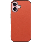 WORK24IP-OG-IP16 [iPhone 16 用 PUレザースマホケース/ストラップホール付き オレンジ]