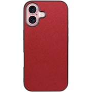 WORK24IP-RD-IP16 [iPhone 16 用 PUレザースマホケース/ストラップホール付き レッド]