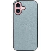 WORK25IP-BU-IP16 [iPhone 16 用 本革スマホケース/ストラップホール付き スカイブルー]
