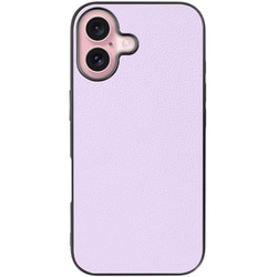 WORK25IP-PL-IP16 [iPhone 16 用 本革スマホケース/ストラップホール付き ラベンダー]