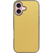 WORK25IP-YL-IP16 [iPhone 16 用 本革スマホケース/ストラップホール付き ジャスミンイエロー]