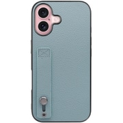 WORK26IP-BU-IP16 [iPhone 16 用 本革スマホケース/ホールドベルト付き スカイブルー]