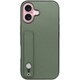 WORK26IP-DG-IP16 [iPhone 16 用 本革スマホケース/ホールドベルト付き ダルグリーン]
