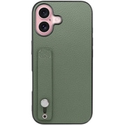 WORK26IP-DG-IP16 [iPhone 16 用 本革スマホケース/ホールドベルト付き ダルグリーン]