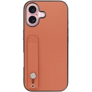 WORK26IP-FM-IP16 [iPhone 16 用 本革スマホケース/ホールドベルト付き フラミンゴ]