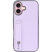 WORK26IP-PL-IP16 [iPhone 16 用 本革スマホケース/ホールドベルト付き ラベンダー]