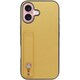 WORK26IP-YL-IP16 [iPhone 16 用 本革スマホケース/ホールドベルト付き ジャスミンイエロー]