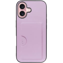 WORK28IP-LLC-IP16 [iPhone 16 用 PUレザースマホケース/カードポケット＆ストラップホール付き ライラック]