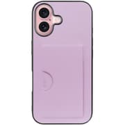WORK28IP-LLC-IP16 [iPhone 16 用 PUレザースマホケース/カードポケット＆ストラップホール付き ライラック]