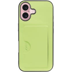 WORK28IP-GN-IP16 [iPhone 16 用 PUレザースマホケース/カードポケット＆ストラップホール付き ミストグリーン]