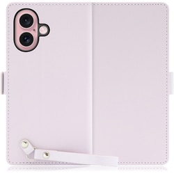 WORK29IP-PL-IP16 [iPhone 16 用 本革スマホケース/スタンド機能＆ストラップホール付き ブルーベリーパープル]