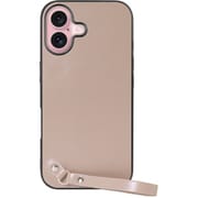 WORK33IP-CM-IP16 [iPhone 16 用 本革スマホケース/ストラップ＆ストラップホール付き モンブランキャメル]