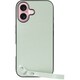 WORK33IP-GN-IP16 [iPhone 16 用 本革スマホケース/ストラップ＆ストラップホール付き アイスグリーン]