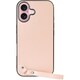 WORK33IP-PK-IP16 [iPhone 16 用 本革スマホケース/ストラップ＆ストラップホール付き ピーチピンク]