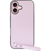 WORK33IP-PL-IP16 [iPhone 16 用 本革スマホケース/ストラップ＆ストラップホール付き ブルーベリーパープル]