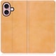 WORK34IP-BN-IP16 [iPhone 16 用 PUレザースマホケース/スタンド機能＆カードポケット付き オータムブラウン]