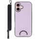 WORK37IP-PL-IP16 [iPhone 16 用 首掛けスマホケース/ネックストラップ付き ラベンダーパープル]
