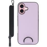 WORK37IP-PL-IP16 [iPhone 16 用 首掛けスマホケース/ネックストラップ付き ラベンダーパープル]