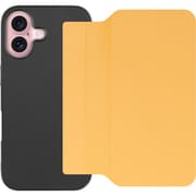 WORK38IP-OG-IP16 [iPhone 16 用 PUレザースマホケース/ストラップホール＆カードポケット付き メープルオレンジ]