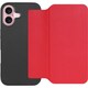 WORK38IP-RD-IP16 [iPhone 16 用 PUレザースマホケース/ストラップホール＆カードポケット付き スカーレット]