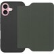 WORK39IP-EG-IP16 [iPhone 16 用 PUレザースマホケース/ストラップホール＆カードポケット付き エバーグリーン]