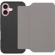 WORK39IP-GY-IP16 [iPhone 16 用 PUレザースマホケース/ストラップホール＆カードポケット付き グレー]
