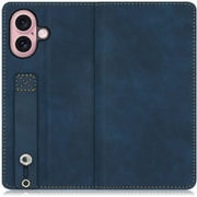 WORK42IP-BU-IP16 [iPhone 16 用 ベルト付きスマホケース/スタンド機能＆カードポケット付き クラシックブルー]