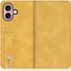 WORK42IP-YL-IP16 [iPhone 16 用 ベルト付きスマホケース/スタンド機能＆カードポケット付き ゴールデンイエロー]