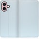 WORK47IP-BU-IP16 [iPhone 16 用 本革スマホケース/スタンド機能＆カードポケット付き スカイブルー]