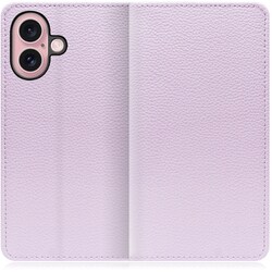 WORK47IP-PL-IP16 [iPhone 16 用 本革スマホケース/スタンド機能＆カードポケット付き ラベンダー]