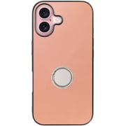 WORK48IP-RS-IP16 [iPhone 16 用 本革スマホケース/スタンド機能＆ストラップホール付き ダスティローズ]